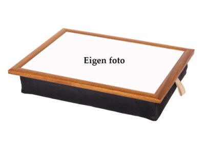 Laptray-Schootkussen-met-eigen-foto-bruin-zwart